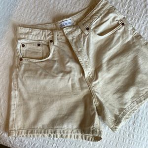 Zara high waisted denim shorts